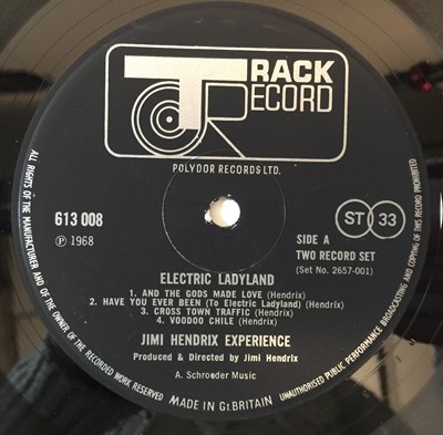 Lot 938 - The Jim Hendrix Experience - Electric Ladyland (613008/9 Blue Text)