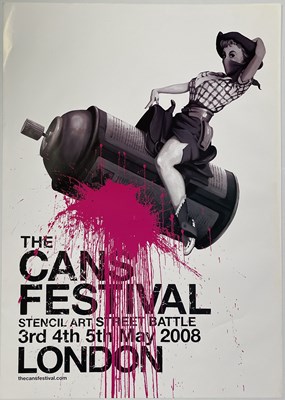 Lot 73 - BANKSY - A POSTER FOR THE 'CANS FESTIVAL' 2008.