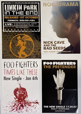 Lot 193 - POSTERS INC FOO FIGHTERS / LINKIN PARK / NICK CAVE.