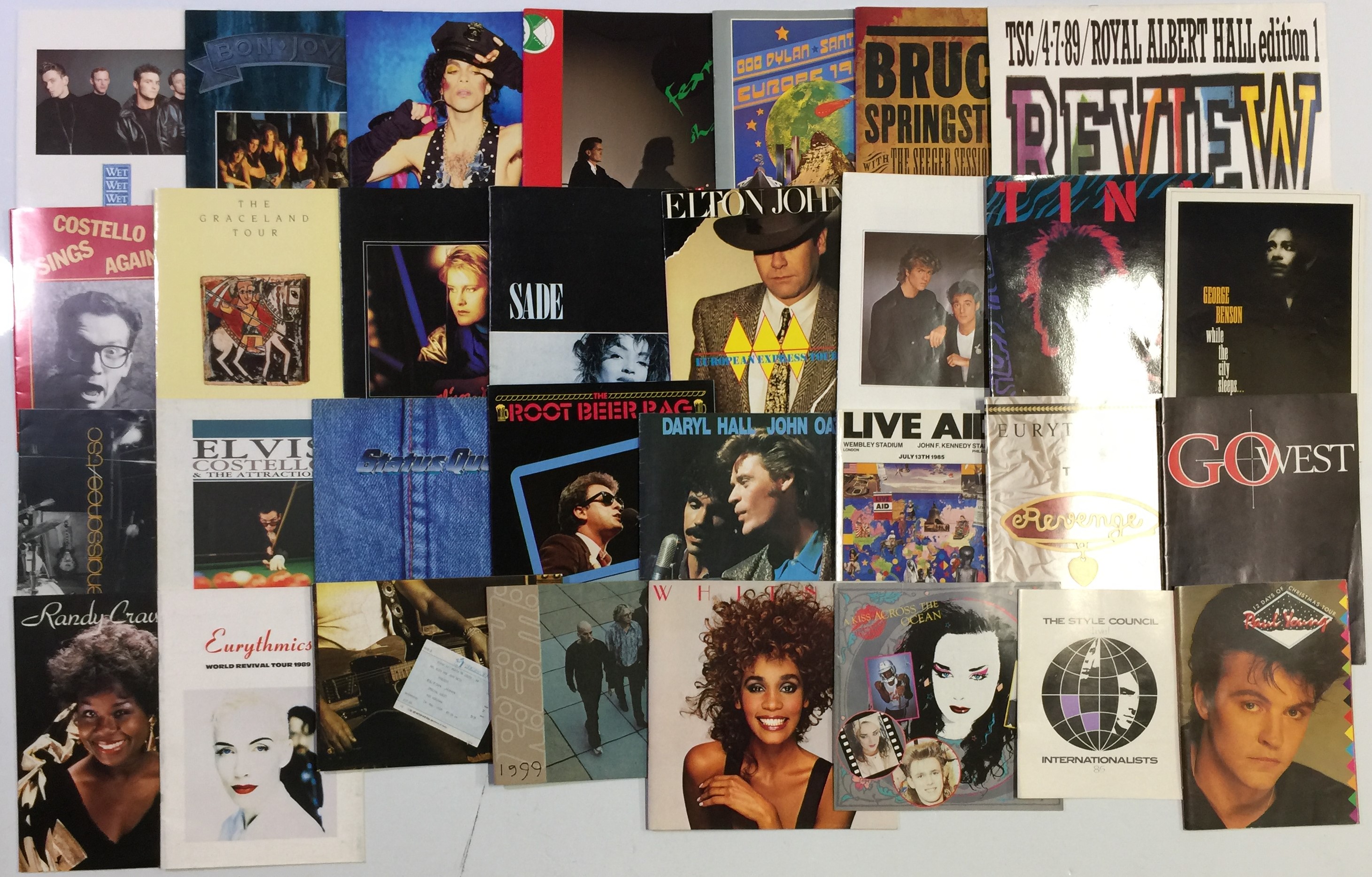 Lot 107 - CONCERT PROGRAMME COLLECTION - 1980S POP