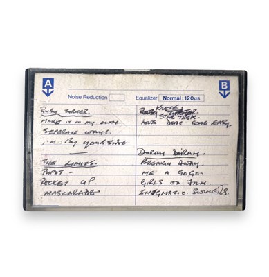 Lot 267 - DURAN DURAN - A VERY EARLY DEMO TAPE INC 'GIRLS ON FILM'- C MARCH 1980.