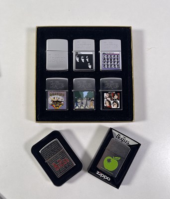 Lot 364 - THE BEATLES - ZIPPO LIGHTERS INC 1996 COLLECTOR'S SET.