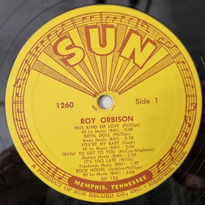 Lot 1016 - ROY ORBISON - AT THE ROCK HOUSE LP (US OG - SUN RECORDS - 1260)