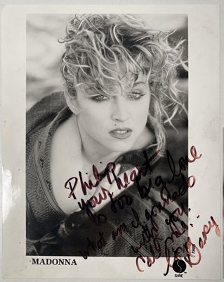 Lot 265 - MADONNA INTEREST  - ORIGINAL PAINTING BY CHRISTOPHER CICCONE, A MADONNA SIGNED PHOTO, A MADONNA HANDWRITTEN LETTER.