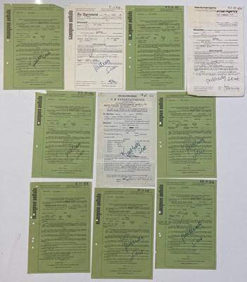 Lot 54 - R&B INTEREST - THE ACTION - COLLECTION OF CONTRACTS FROM 1966.