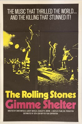 Lot 412 - ROLLING STONES - GIMME SHELTER US POSTER