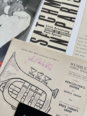 Lot 108 - JAZZ AND BLUES - SELECTION OF PROGRAMMES C 1940S-60S INC LOUIS ARMSTRONG.