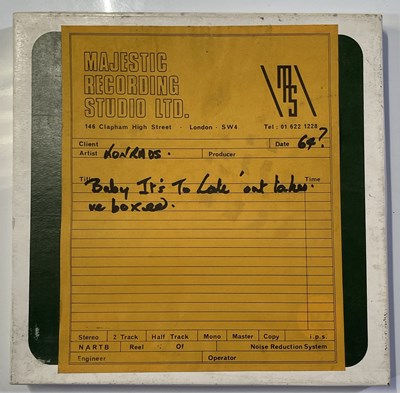 Lot 426 - DAVID BOWIE INTEREST - THE KONRADS - BABY IT'S TOO LATE (1965) 1/4" TAPE REEL.