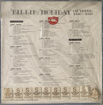 Lot 1041 - BILLIE HOLIDAY - ON VERVE 1946-1959 LP BOX SET (JAPANESE - VERVE - 00MJ 3480/9)