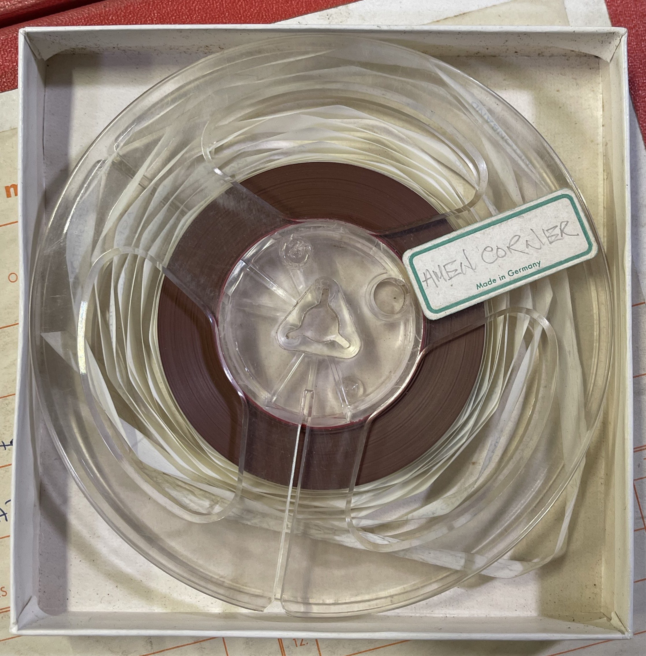 Lot 428 THE AMEN CORNER TAPE REELS.