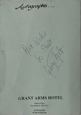 Lot 327 - GEORGE BEST - SIGNED PAGE.