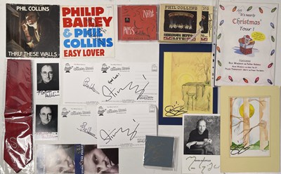 Lot 286 - PROG / ROCK STARS - SIGNED ITEMS INC PHIL COLLINS / MARK KNOPFLER.