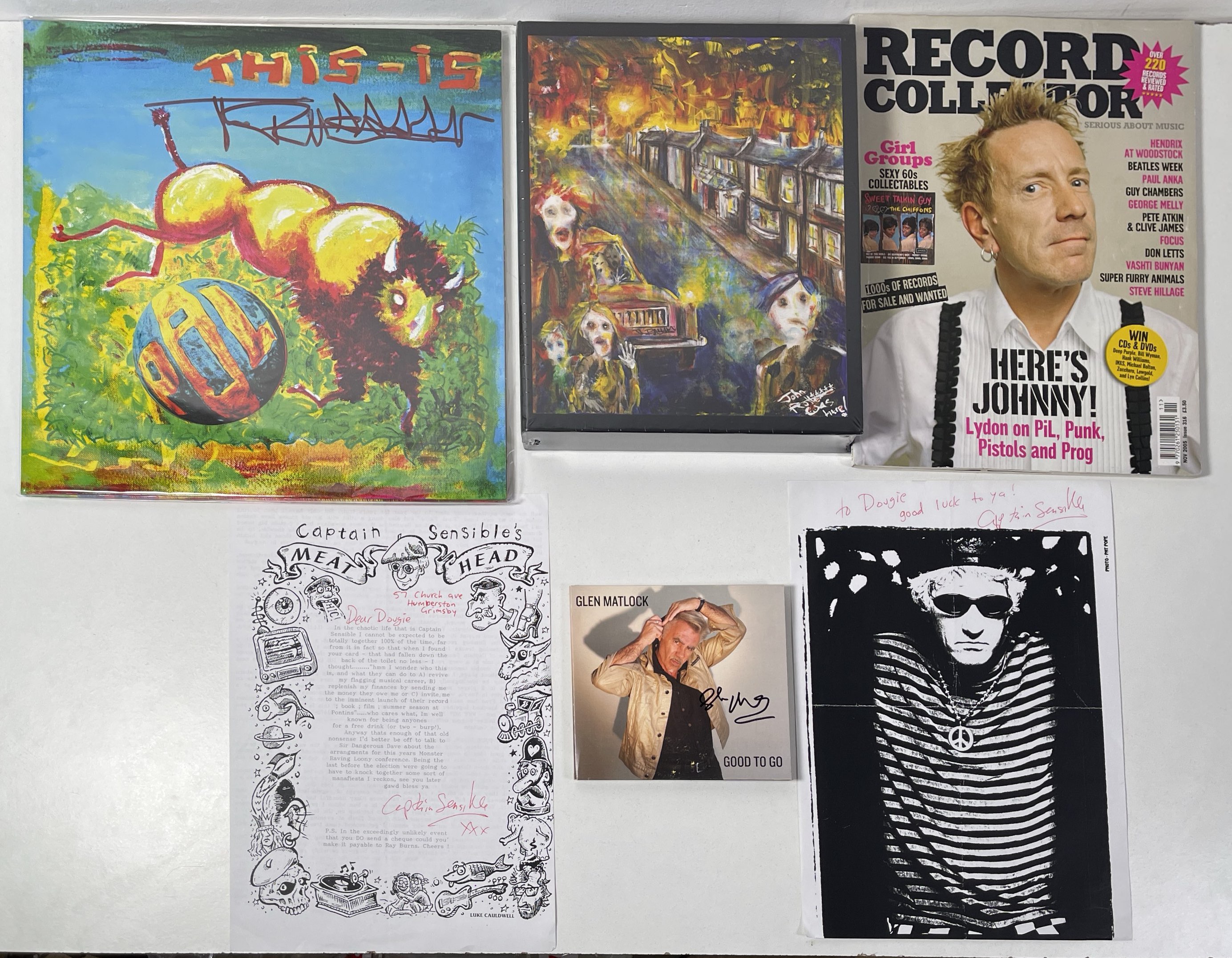 Lot 287 - PUNK INTEREST - SIGNED ITEMS INC JOHN LYDON/