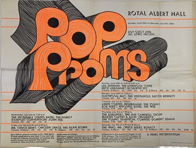 Lot 424 - LED ZEPPELIN POP PROMS 1969 POSTER