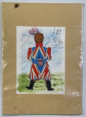 Lot 385 - DAVID BOWIE SIGNED ORIGINAL ART.