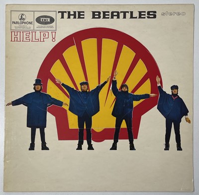 Lot 140 - BEATLES HELP SHELL ALBUM COVER ORIGINAL ARTWORK & SWEDISH RECORD.