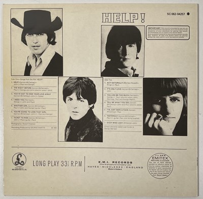 Lot 140 - BEATLES HELP SHELL ALBUM COVER ORIGINAL ARTWORK & SWEDISH RECORD.