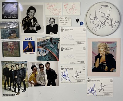 Lot 292 - SIGNED ITEM COLLECTION - MARK KNOPFLER / DAMNED AND MORE.