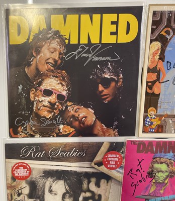 Lot 453 - THE DAMNED - SIGNED MEMORABILIA.