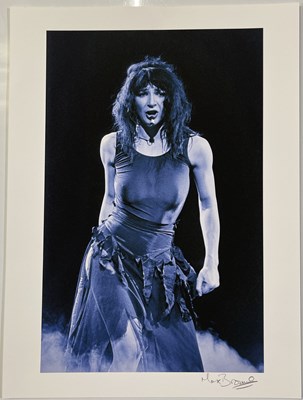 Lot 115 - KATE BUSH - PERFORMING 'WUTHERING HEIGHTS' - PHOTOGRAPHER SIGNED HIGH-QUALITY PHOTO PRINT.