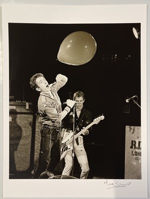 Lot 135 - THE CLASH - ONSTAGE IN CAMDEN, 1978- PHOTOGRAPHER SIGNED HIGH-QUALITY PHOTO PRINT.