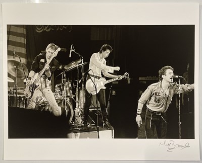 Lot 138 - THE CLASH - ONSTAGE IN CAMDEN, 1978- PHOTOGRAPHER SIGNED HIGH-QUALITY PHOTO PRINT.