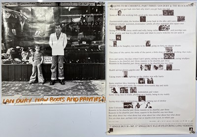 Lot 210 - IAN DURY - POSTER COLLECTION C 70S./80S INC REASONS TO BE CHEERFUL..