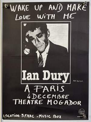 Lot 210 - IAN DURY - POSTER COLLECTION C 70S./80S INC REASONS TO BE CHEERFUL..