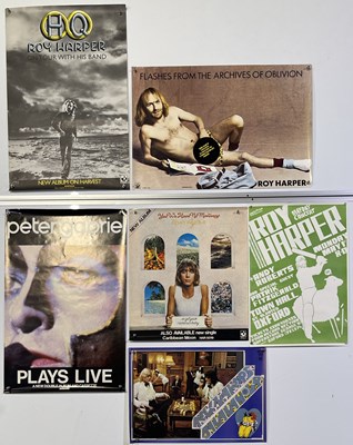 Lot 211 - ENGLISH SINGER-SONGWRITERS - ORIGINAL PROMO/CONCERT POSTER COLLECTION - KEVIN AYERS / PETER GABRIEL / ROY HARPER.