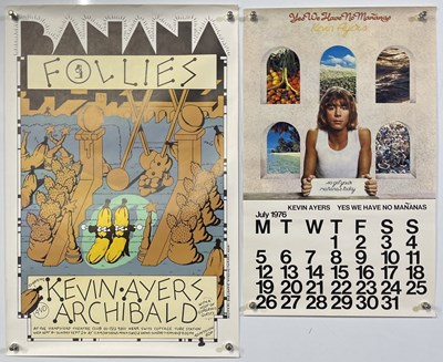 Lot 211 - ENGLISH SINGER-SONGWRITERS - ORIGINAL PROMO/CONCERT POSTER COLLECTION - KEVIN AYERS / PETER GABRIEL / ROY HARPER.