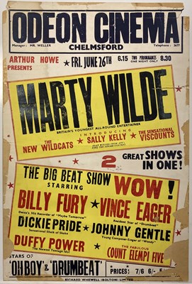 Lot 74 - BILLY FURY AND MARTY WILDE POSTER