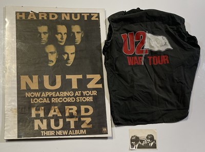 Lot 63 - ASSORTED MEMORABILIA - ORIGINAL NUTZ POSTER / U2 CREW T-SHIRT / BEATLES PHOTO.