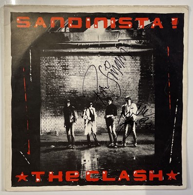 Lot 297 - PAUL SIMONON AND MICK JONES SIGNED SANDINISTA LP