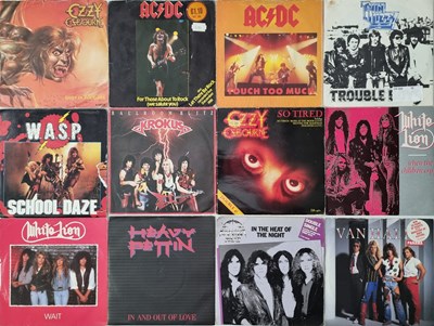 Lot 1090 - METAL/HEAVY ROCK - 7" COLLECTION