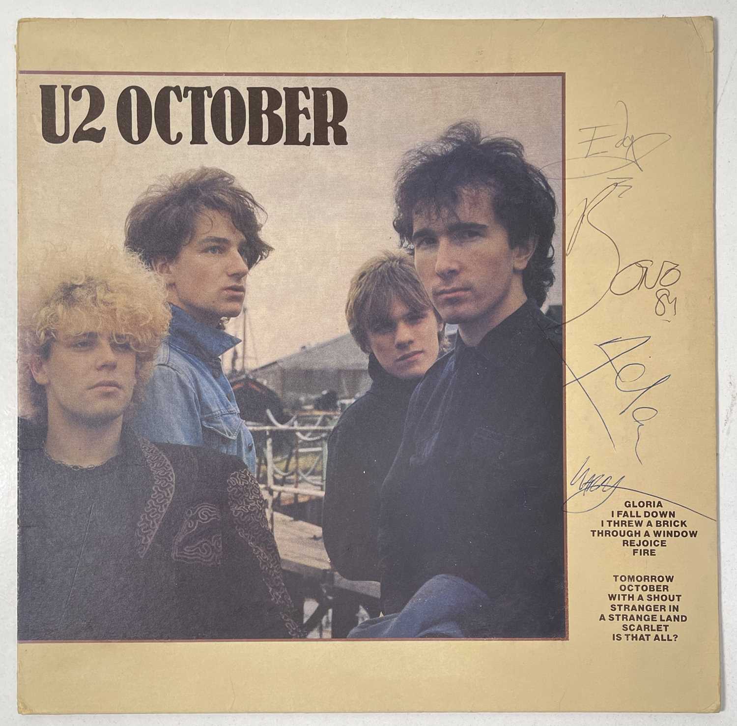 Lot 96 - U2 - FULLY SIGNED COPY OF OCTOBER.