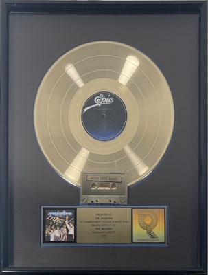 Lot 150 - MICHAEL JACKSON INTEREST - THE JACKSONS - RIAA GOLD SALES AWARD FOR 'LIVE'.