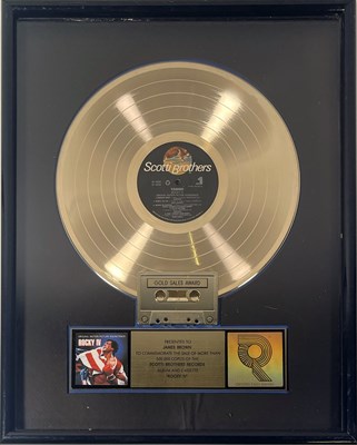Lot 104 - JAMES BROWN - AN ORIGINAL RIAA GOLD SALES AWARD.