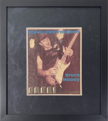 Lot 97 - STEVIE RAY VAUGHAN - SIGNED CUTTING.