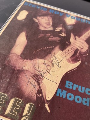 Lot 97 - STEVIE RAY VAUGHAN - SIGNED CUTTING.