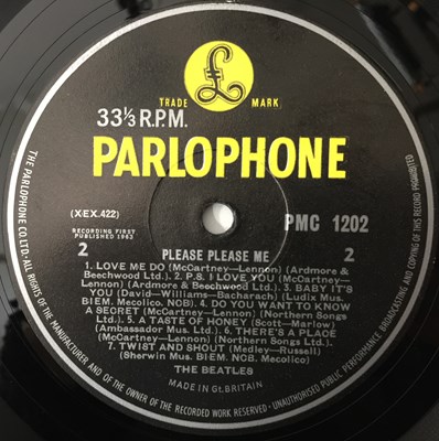 Lot 102 - THE BEATLES - PLEASE PLEASE ME LP (UK MONO FIFTH PRESSING - PMC 1202 - ARCHIVE COPY)