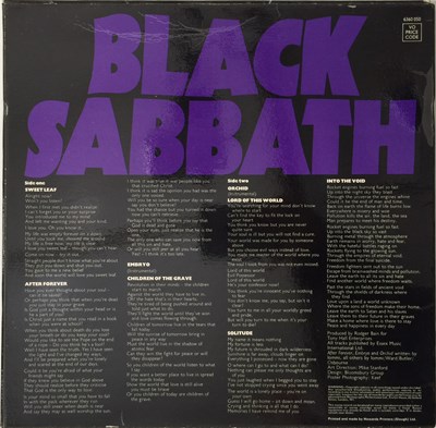 Lot 306 - BLACK SABBATH - MASTER OF REALITY LP (COMPLETE ORIGINAL UK COPY - W/ POSTER - VERTIGO 6360 050)