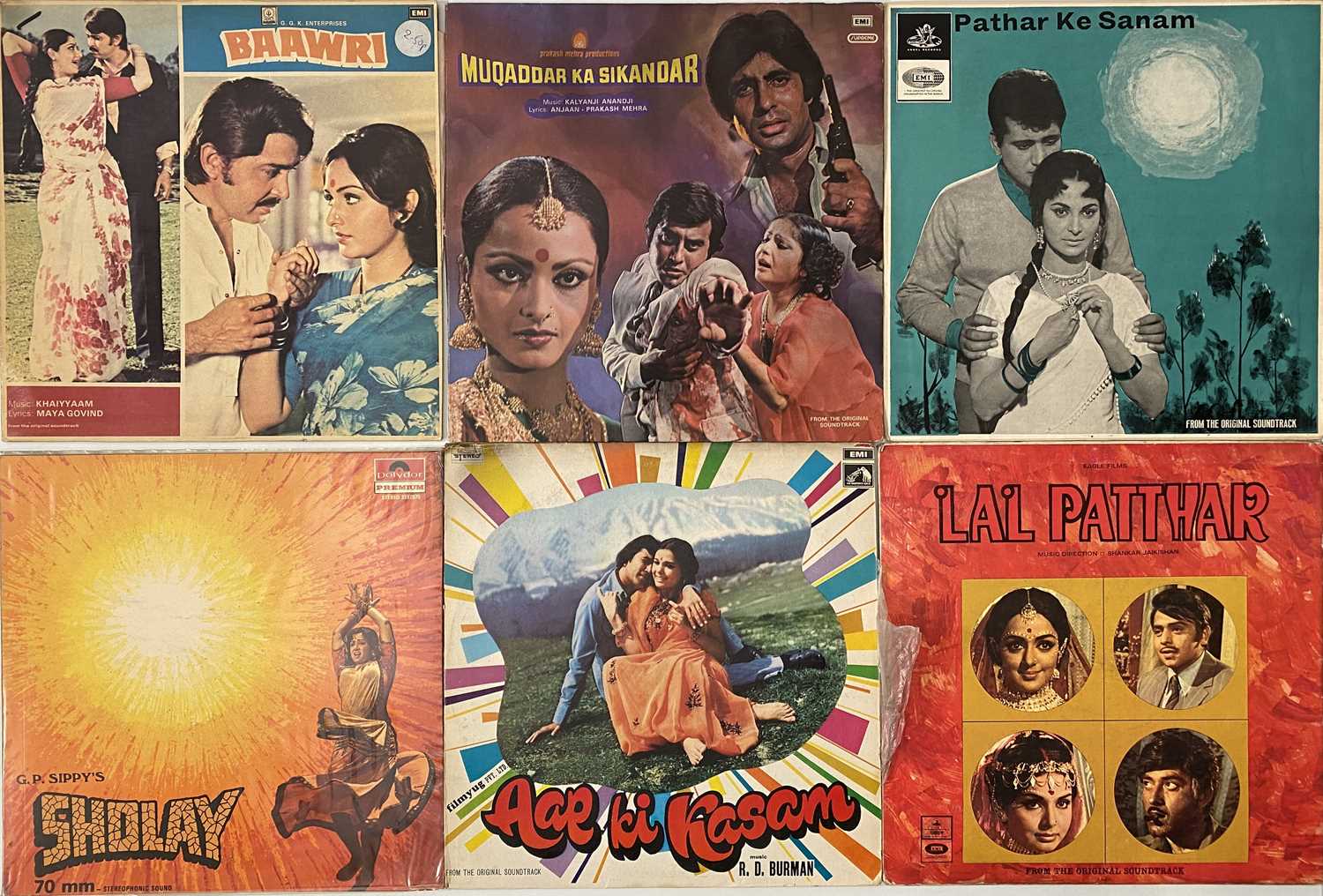 Lot 1112 - BOLLYWOOD / INDIAN - LP COLLECTION