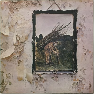 Lot 313 - LED ZEPPELIN - IV LP (UK OG - PLUM/ RED ATLANTIC - INVERTED FEATHER - 2401012)