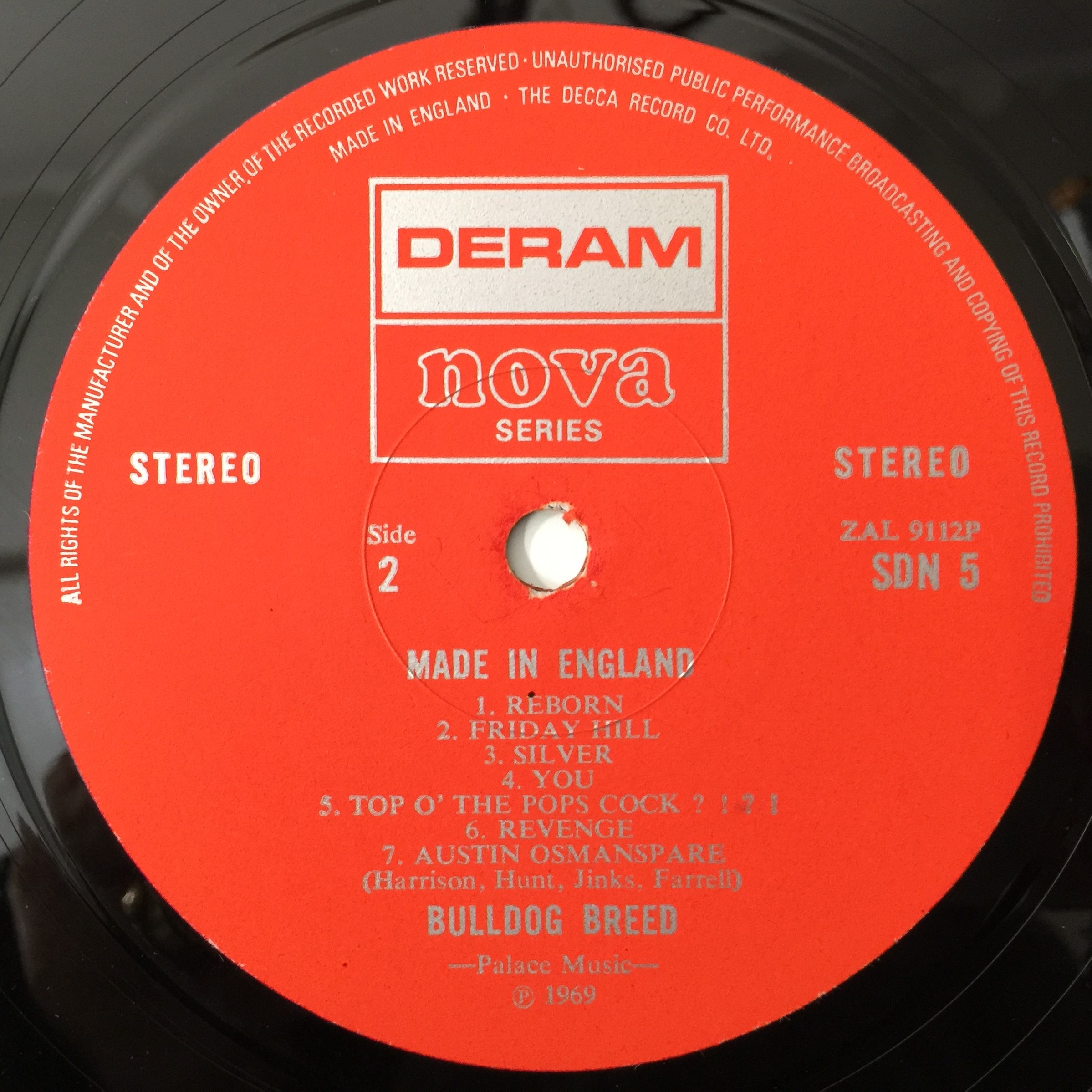 Lot 314 - BULLDOG BREED - MADE IN ENGLAND LP (UK