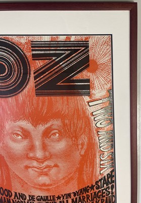 Lot 132 - OZ MAGAZINE - MARTIN SHARP DESIGNED PROMOTIONAL POSTER FOR OZ #4.