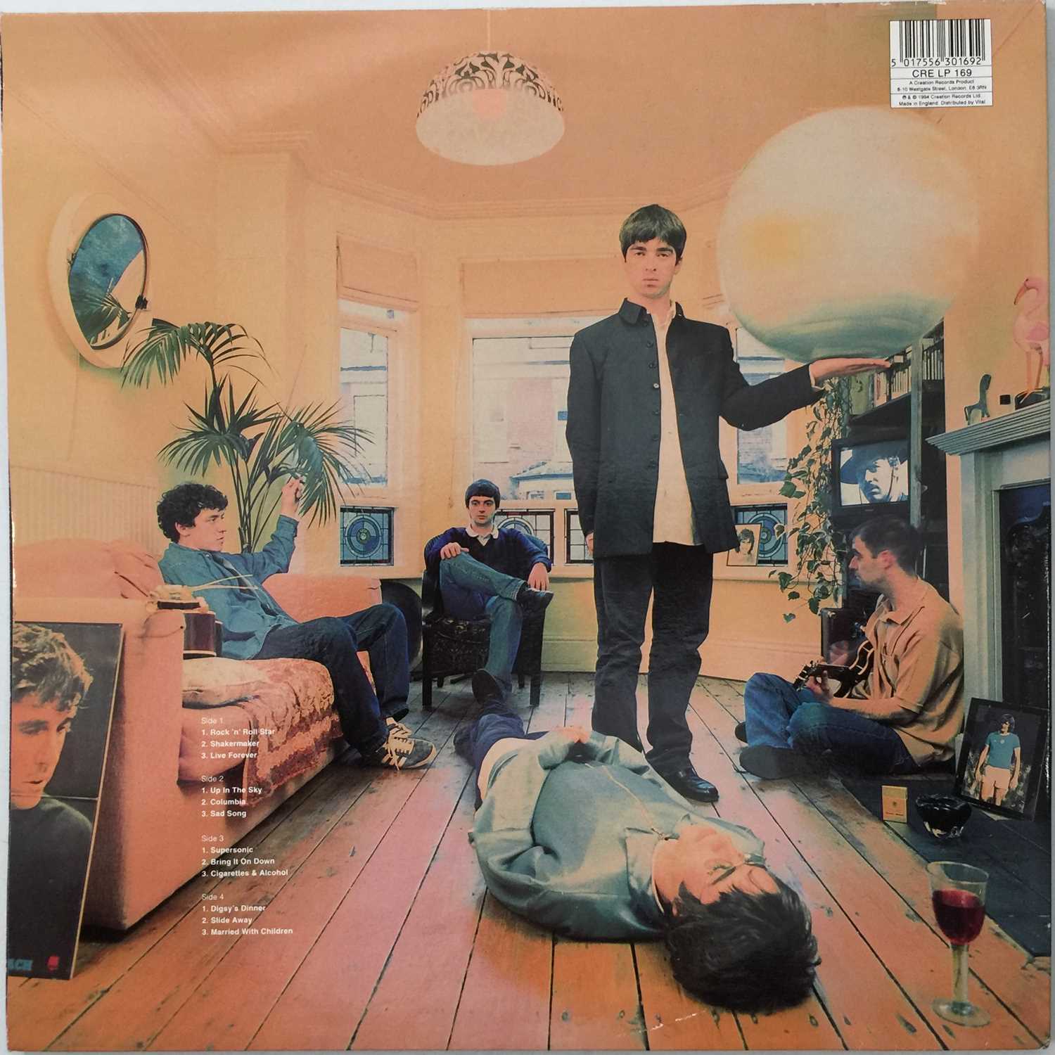 Lot 318 - OASIS - DEFINITELY MAYBE LP (UK OG - DAMONT