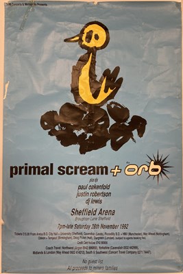 Lot 188 - THE ORB AND PRIMAL SCREAM POSTER