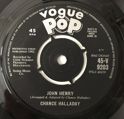 Lot 374 - CHANCE HALLADAY - JOHN HENRY 7" (VOGUE POP - 45-V 9203)