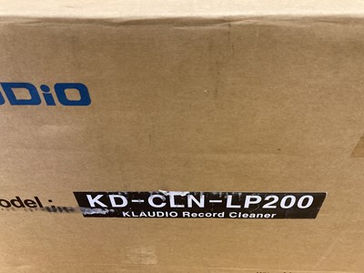 Lot 2 - KLAUDIO KD-CLN-LP200 RECORD CLEANER WITH 7" CLEANING ADAPTER