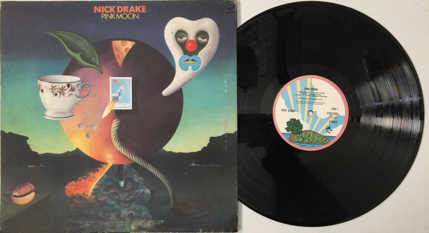 Lot 340 - NICK DRAKE - PINK MOON LP (ORIGINAL UK COPY - ISLAND ILPS 9184)